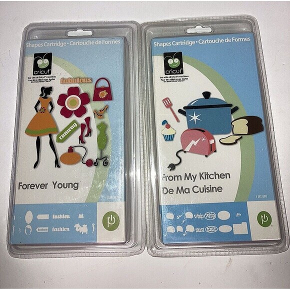 Cricut Imagine Cartridges LOT OF 2 NEW InPacks  Forever Young & From My Kitchen - Picture 1 of 1